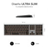 Teclado sem fio Subblim SUBKB-3MIE310/ cinza 5