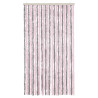 Cortina antimoscas chenilla gris plateado y rosa 100x200 cm 3