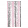 Cortina antimoscas chenilla gris plateado y rosa 100x220 cm 3