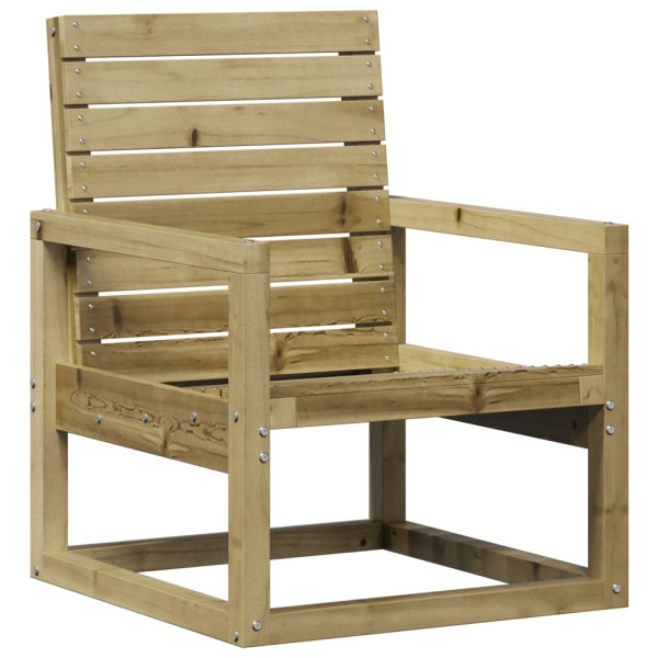 Silla de jardín madera de pino impregnada 57.5x63x76 cm M 2
