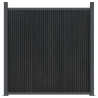 Painel de vedação WPC 180x186 cm cinza 4