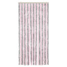 Cortina anti-insetos 90x220 cm chenille cinza-prateado e rosa 3