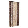 Cortina anti-insetos 100x230 cm chenille bege e castanho-claro 2