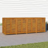 Caja de almacenaje de jardín madera maciza acacia 280x87x104 cm 4