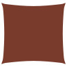 Para-sol estilo vela tecido oxford quadrado 2.5x2.5 m terracota 1