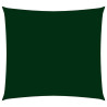 Toldo de vela cuadrado tela Oxford verde oscuro 7x7 m 1