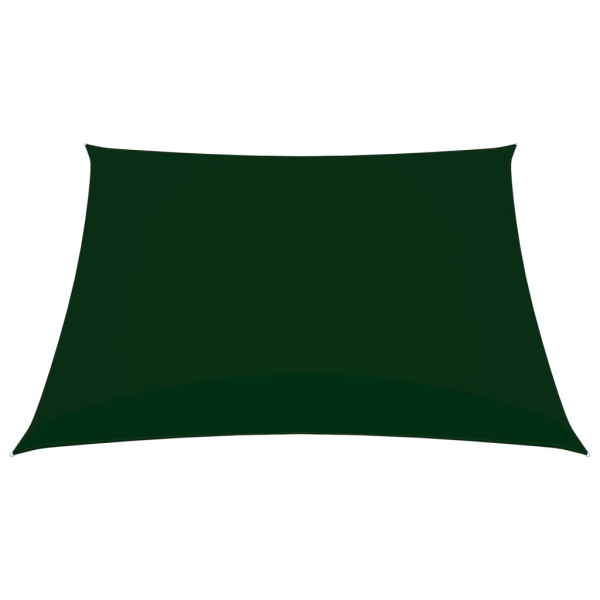 Toldo de vela cuadrado tela Oxford verde oscuro 7x7 m M 2