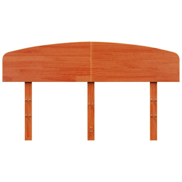 Cabecero de cama madera maciza de pino marrón cera 140 cm M 4
