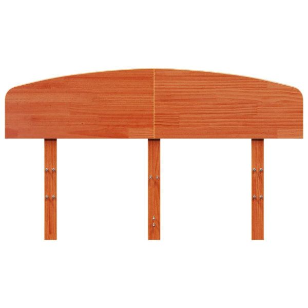Cabecero de cama madera maciza de pino marrón cera 120 cm M 4