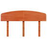 Cabecero de cama madera maciza de pino marrón cera 120 cm 4