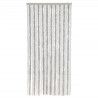 Cortina antimoscas chenilla gris claro y blanco 90x220 cm 3