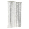 Cortina antimoscas chenilla gris claro y blanco 100x220 cm 2