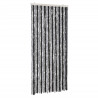 Cortina antimoscas chenilla gris y negro 90x220 cm 2