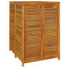 Caja de almacenaje de jardín madera maciza acacia 70x87x104 cm 2