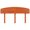 Cabecero de cama madera maciza de pino marrón cera 160 cm 4