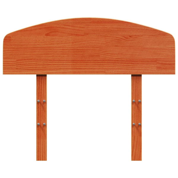 Cabecero de cama madera maciza de pino marrón cera 75 cm M 4
