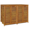 Caja de almacenaje de jardín madera maciza acacia 140x87x104 cm 2