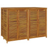 Caja de almacenaje de jardín madera maciza acacia 140x87x104 cm 3