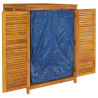 Caja de almacenaje de jardín madera maciza acacia 140x87x104 cm 5