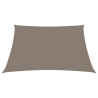 Toldo de vela cuadrado tela Oxford gris taupe 4x4 m 2