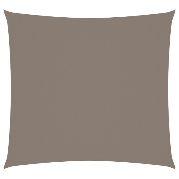 Toldo de vela cuadrado tela Oxford gris taupe 5x5 m D
