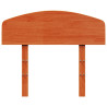 Cabecero de cama madera maciza de pino marrón cera 100 cm 4