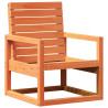 Silla de jardín madera maciza de pino marrón cera 57.5x63x76 cm 2