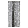 Cortina antimoscas chenilla gris y negro 90x200 cm 3