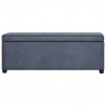 Banco c/ espaço arrumação 116 cm camurça artificial cinzento 3