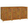 Caja de almacenaje de jardín madera maciza acacia 210x87x104 cm 3