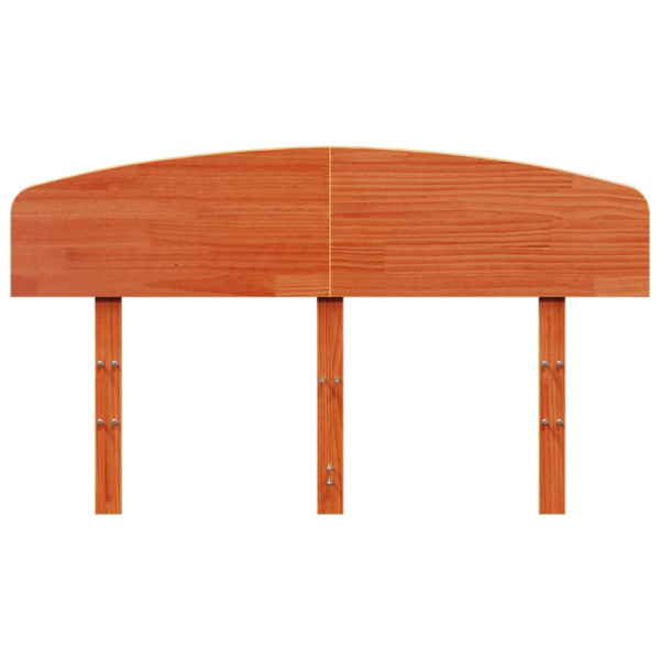 Cabecero de cama madera maciza de pino marrón cera 135 cm M 4