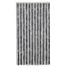 Cortina anti-insetos 100x220 cm chenille cinzento e preto 3