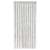 Cortina anti-insetos 90x200 cm chenille cinzento-claro e branco 3