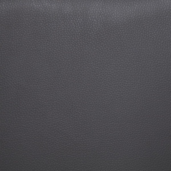 Banco de cuero sintético 139.5 cm gris M 3