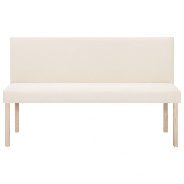 Banco 139.5 cm poliéster creme M 4