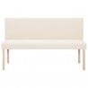 Banco de poliéster 139.5 cm color crema 4