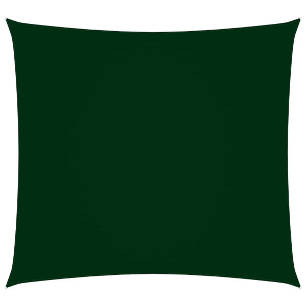 Toldo de vela cuadrado tela Oxford verde oscuro 2x2 m D