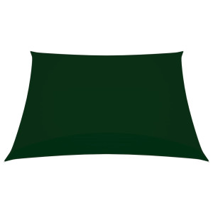 Toldo de vela cuadrado tela Oxford verde oscuro 2x2 m H