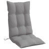 Cojines de silla con respaldo alto 6 uds tela Oxford gris 4