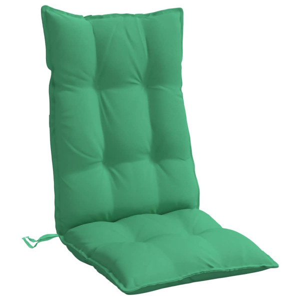 Cojines de silla con respaldo alto 4 uds tela Oxford verde M 4
