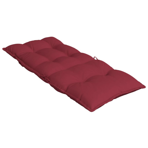 Cojines de silla con respaldo alto 4 uds tela Oxford rojo tinto M 5
