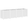 Jardinera PP blanco 160x40x53 cm 5