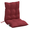 Cojines para silla respaldo bajo 6 uds tela Oxford rojo tinto 4