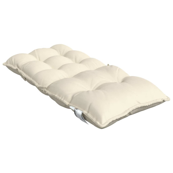 Cojines para silla con respaldo bajo 6 uds tela Oxford crema M 5