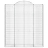 Cestos gabião arqueados 14 pcs 200x50x220/240 ferro galvanizado 4