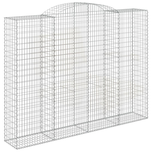 Cestos gabião arqueados 11 pcs 300x50x220/240 ferro galvanizado M 3