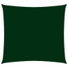 Toldo de vela cuadrado tela Oxford verde oscuro 2.5x2.5 m 1