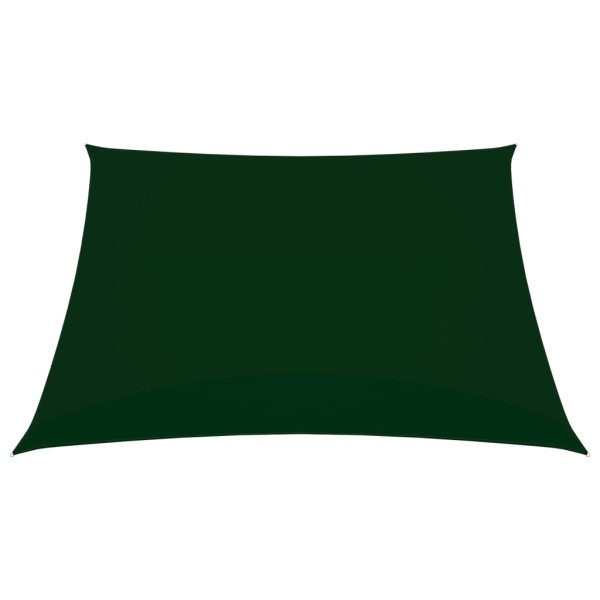 Toldo de vela cuadrado tela Oxford verde oscuro 2.5x2.5 m M 2