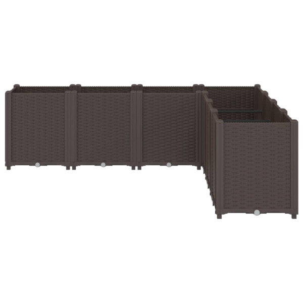 Vaso/floreira 160x160x53 cm PP castanho M 3