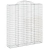 Cestos gabião arqueados 10 pcs 200x50x220/240 ferro galvanizado 3